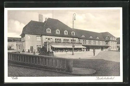 AK Celle, Partie am Reichsbahnhof
