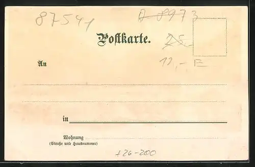 Künstler-AK Otto Strützel: Hindelang, Gesamtansicht, Hochvogel