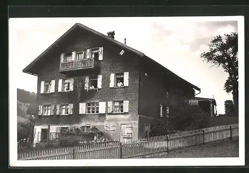 Foto-AK Hindelang, 1937, Wohnhaus