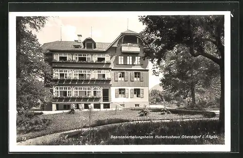 AK Oberstdorf / Allgäu, Beamtenerholungsheim Hubertushaus