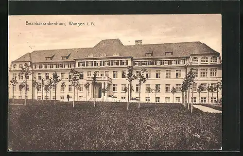 AK Wangen i.A., Vor dem Bezirkskrankenhaus