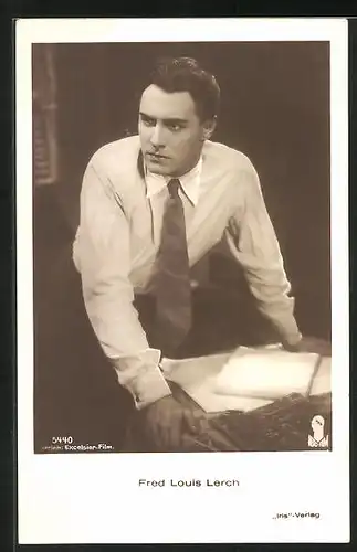 AK Schauspieler Fred Louis Lerch im Kostüm einer Filmrolle