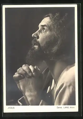 AK Oberammergau, Passionsspiele 1934, Jesus-Darsteller Alois Lang