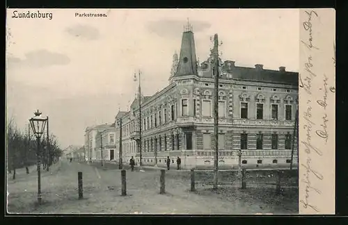 AK Lundenburg, Blick in die Parkstrasse
