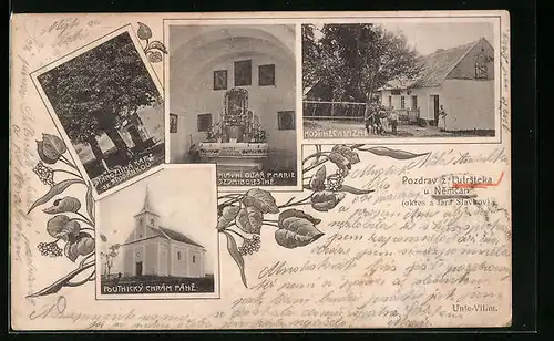 AK Nemkany-Lutrstek, Pouthický Chrám Páne, Hostinec a Lázné