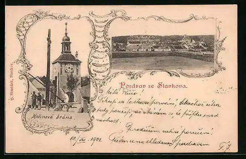 AK Slavkov, Hodinová brána, Panorama