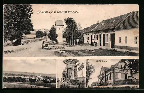 AK Archlebov, Mlékárna, Pomník