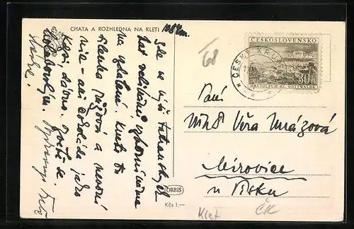 AK Klet, Chata a Rozhledna