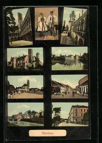 AK Breclava, Kostel, Partie, Zamek