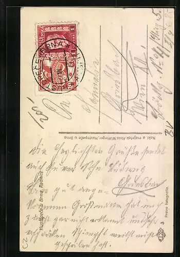 AK Hustopece u Brna, Radnice