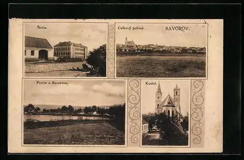 AK Bavorov, Kostel, Skola, Panorama