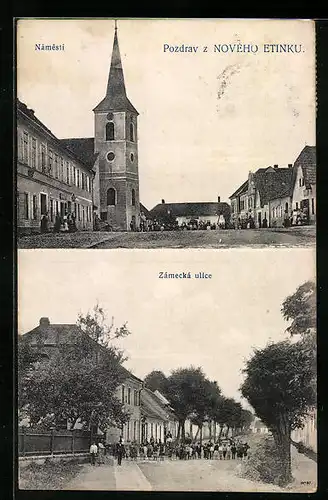 AK Novy Etynk, Zamecka ulice, Namesti