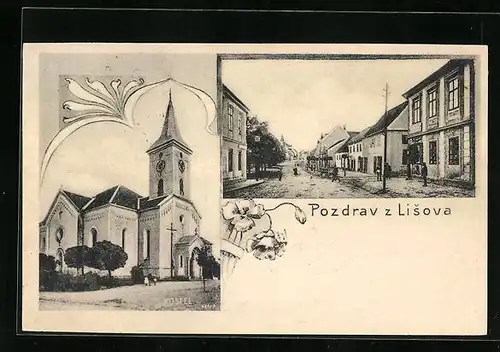 AK Lisov, Kostel, Ulice