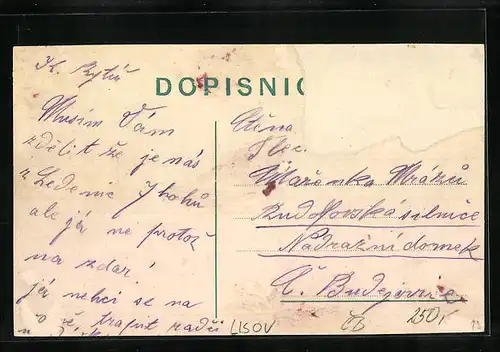 AK Lisov, Kostel, Ulice