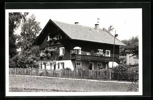 AK Bad Heilbrunn /Obb., Gasthaus Haus Birkeneck