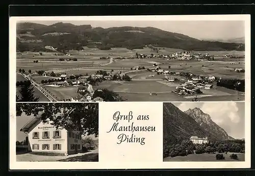 AK Mauthausen Piding, Lebensmittelhaus Denner, Schloss Staufeneck