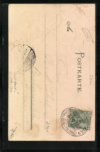 Passepartout-Lithographie Köln, Dom im Stadtbild, Wappen