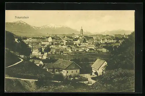 AK Traunstein, Blick auf den Ort