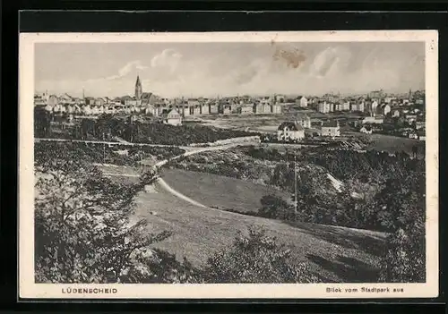 AK Lüdenscheid, Blick vom Stadtpark aus