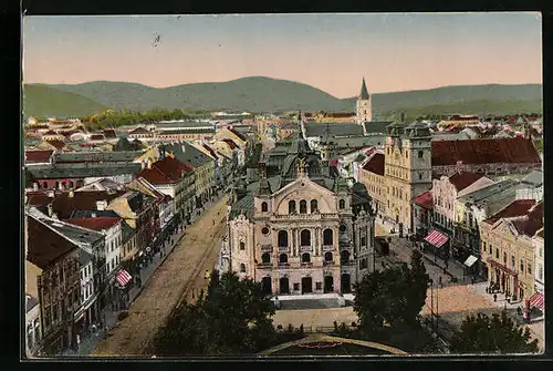 AK Kosice, Strassenpartie in der Hauptgasse