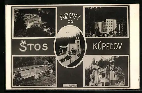 AK Stos Kupelov, Gebäudeansichten