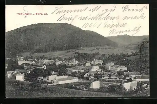 AK Trencsén-Teplicz, Panorama