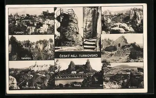 AK Turnau / Turnov, Valdstýn, Hrubá skála, Trosky, Zbiroh