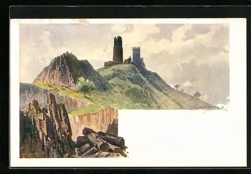 Künstler-AK Klapy, Zamek