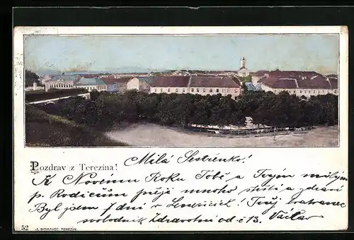 AK Theresienstadt / Terezin, Panorama