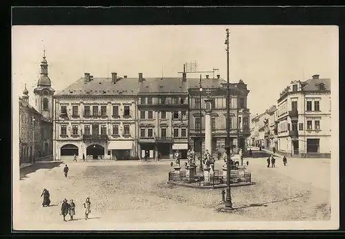AK Rumburg / Rumburk, Namesti, Pomnik