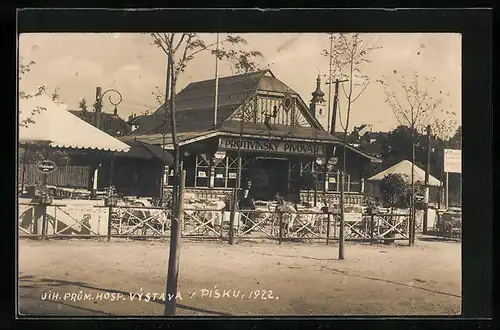 AK Pisek, Jih. prum. Hosp. Vystava 1922