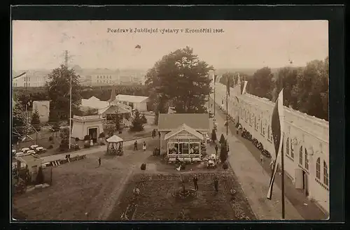 AK Kromeriz, Jubilejni vystava 1908, Panorama