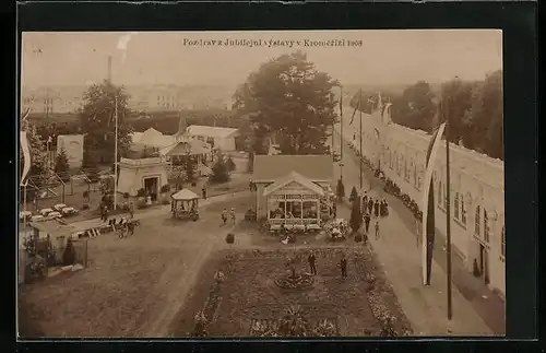 AK Kromeriz, Jubilejni vystava 1908, Panorama