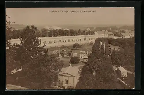 AK Kromeriz, Jubilejni vystava 1908, Panorama