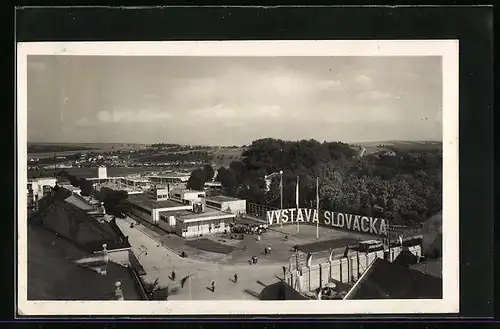 AK Uh. Hradiste, Vystava Slovacka 1937, Panorama