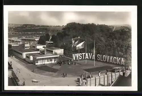 AK Uh. Hradiste, Vystava Slovacka 1937, Celkovy pohled