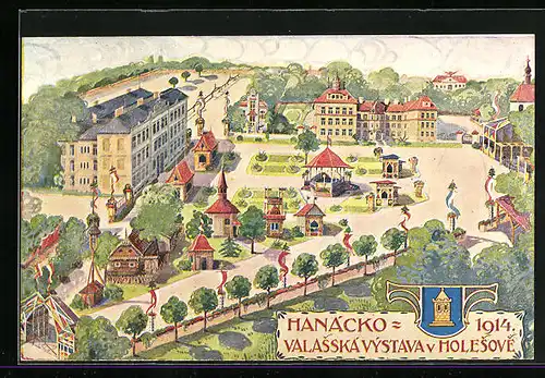 AK Holesov, Valasskavystava 1914, Panorama