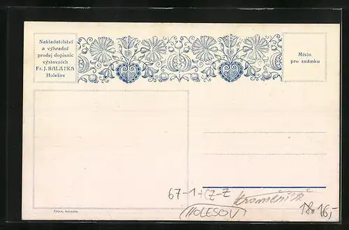 AK Holesov, Valasskavystava 1914, Celkovy pohled, Ausstellung