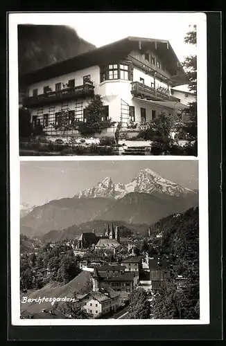 AK Berchtesgaden, Panorama, Gasthaus