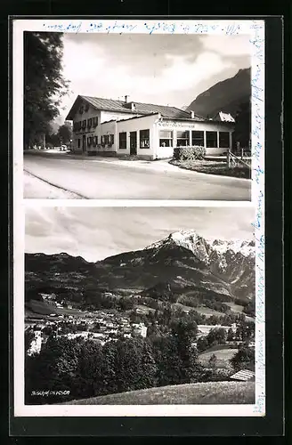 AK Bischofswiesen, Café-Restaurant, Teilansicht