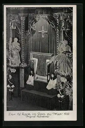 AK Trier, Der heilige Rock im Dom zu Trier 1933