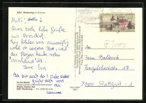 AK Riedering am Simsee, Teilansicht