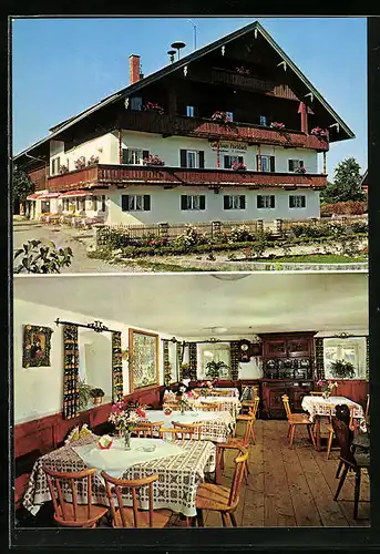 AK Bad Tölz, Gasthaus Fischbach, Innenansicht