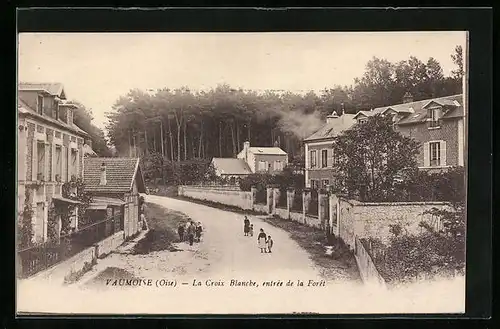 AK Vaumoise, La Croix Blanche, Entrée de la Forêt