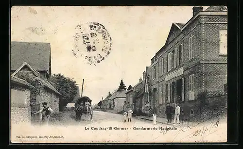 AK Le Coudray-Saint-Germer, Gendarmerie Nationale