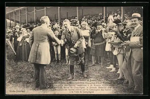 AK Compiegne, Fêtes en l`honneur de Jeanne d`Ave 1911, Hebrard de Villenueve, Conseiller d`Etat