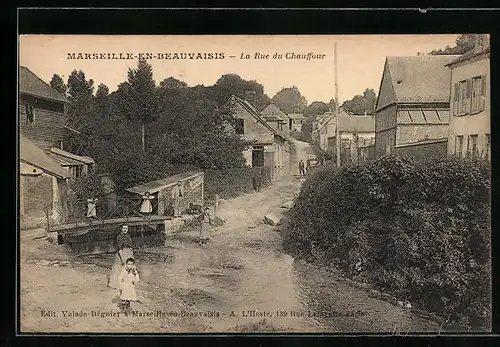 AK Markseille-en-Beauvaisis, La Rue du Chauffour