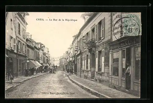 AK Creil, la Rue de la Republique