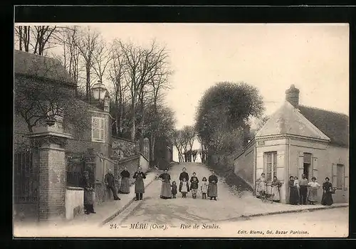 AK Méru, Rue de Senlis