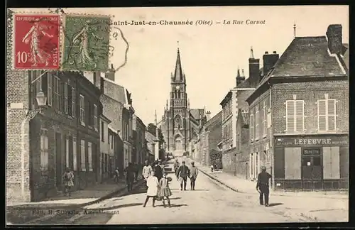 AK Saint-Just-en-Chaussée, La Rue Carnot